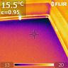 Zdjęcie termowizyjne podłogi - słaba izolacja